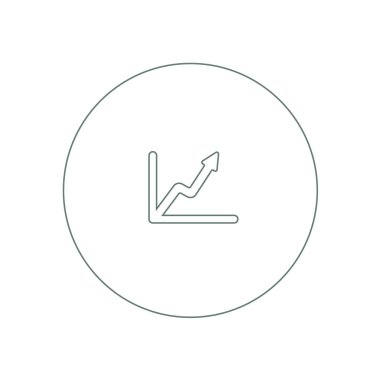 Büyüme - nakit akış planı kavramı simge. Hisse senedi illüstrasyon grafik w