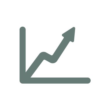 Büyüme - nakit akış planı kavramı simge. Hisse senedi illüstrasyon grafik w