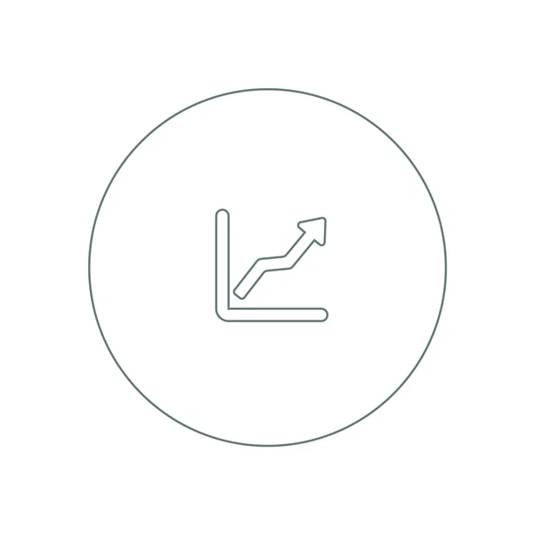 Wachstum - Cashflow-Plan-Konzept-Symbol. Aktienillustration Grafik w — Stockfoto