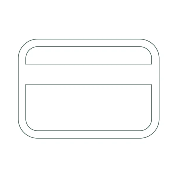 Icono de la tarjeta de crédito. icono de concepto de diseño plano de dinero de plástico . —  Fotos de Stock
