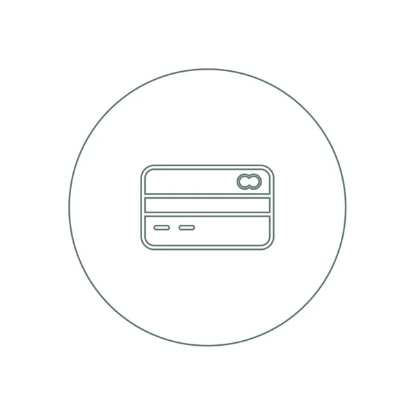 Creditcard pictogram. plastic geld platte ontwerp concept stijlicoon. — Stockfoto