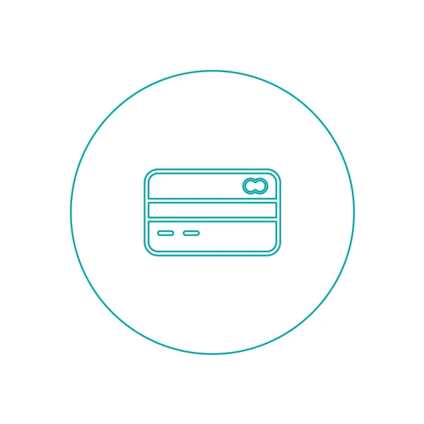 Credit card icon. plastic money flat design style concept icon. — Stock Photo, Image