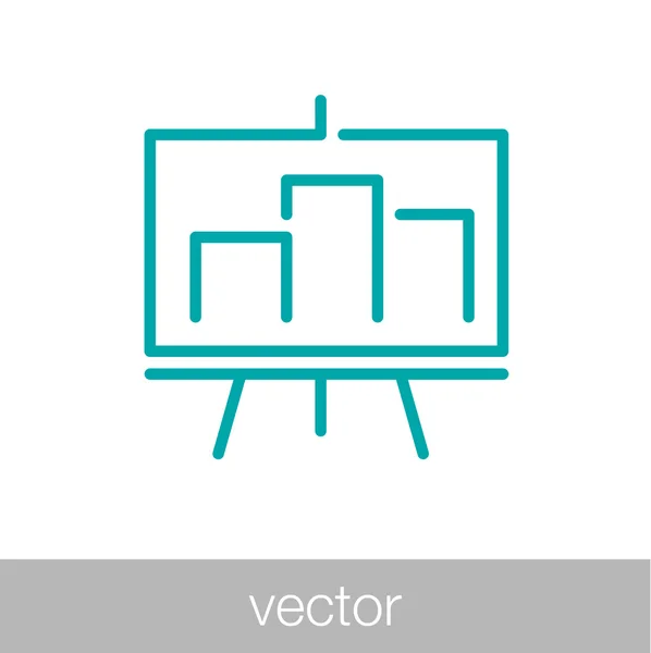 Präsentationskonzept. Geschäftspräsentationsikone. s — Stockvektor