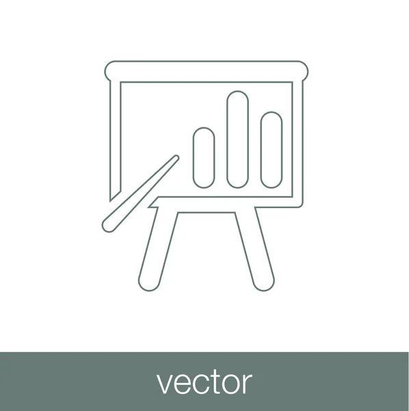 Icona del concetto di presentazione. Icona del concetto di presentazione aziendale. S — Vettoriale Stock