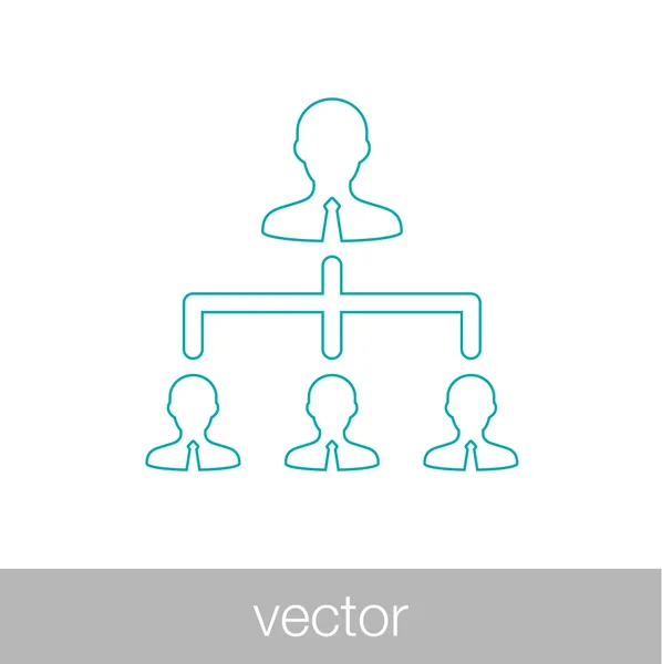 Erőforrások kezelése koncepció ikonra. Stock illusztráció lapos desig — Stock Vector