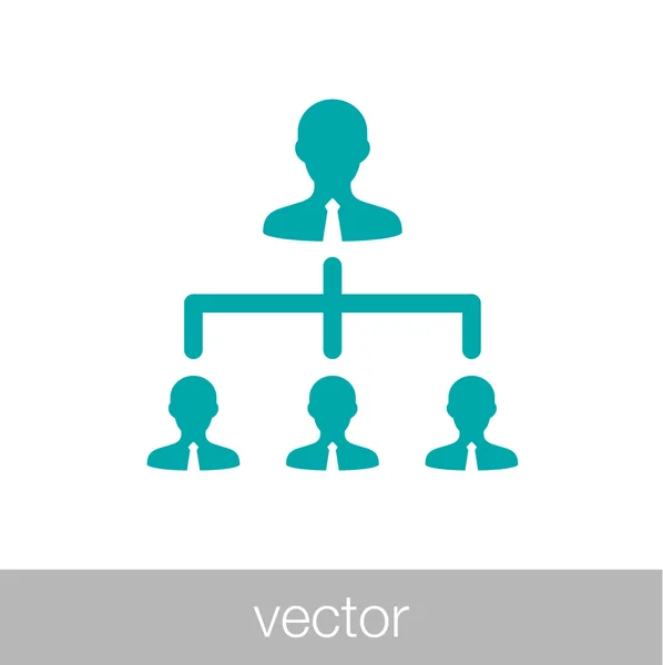 Concetto di gestione delle risorse Icona. Illustrazione stock appartamento desig — Vettoriale Stock