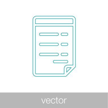 Belgeler - iş belge illüstrasyon simge kavramı Flat
