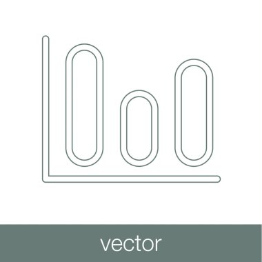 Büyüme - nakit akış planı kavramı simge. Hisse senedi illüstrasyon grafik w