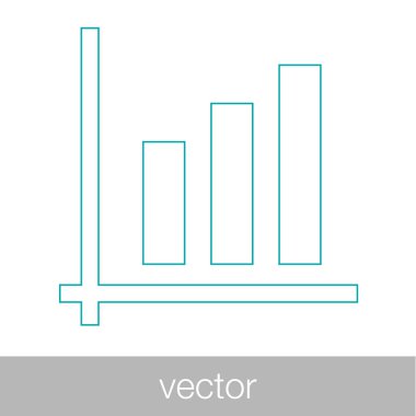 Büyüme - nakit akış planı kavramı simge. Hisse senedi illüstrasyon grafik w