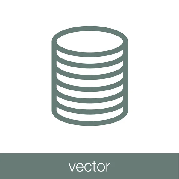Finance and money icon. Stock illustration flat design icon — Stock Vector