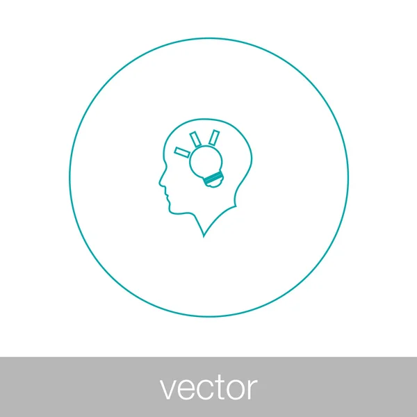 ブレーンストーミング - ide を探している人を示すストック イラスト — ストックベクタ