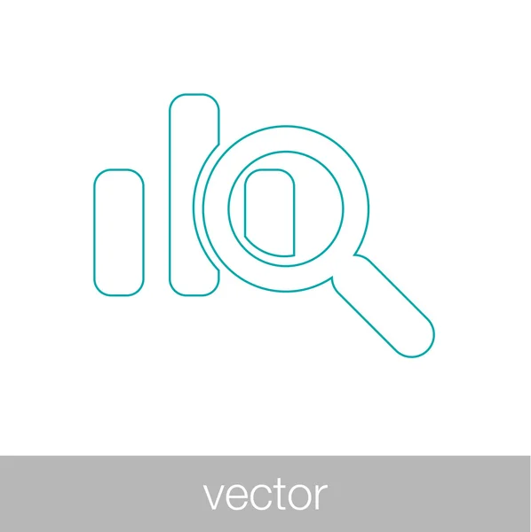 Análisis de ganancias. icono del concepto de análisis de flujo de efectivo. análisis de datos si — Vector de stock