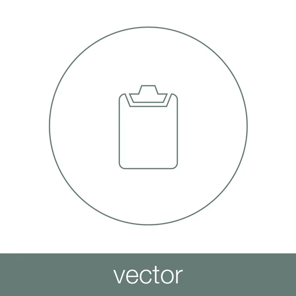 Dokumen - Konsep ikon Business Document Illustration dalam bentuk flat - Stok Vektor