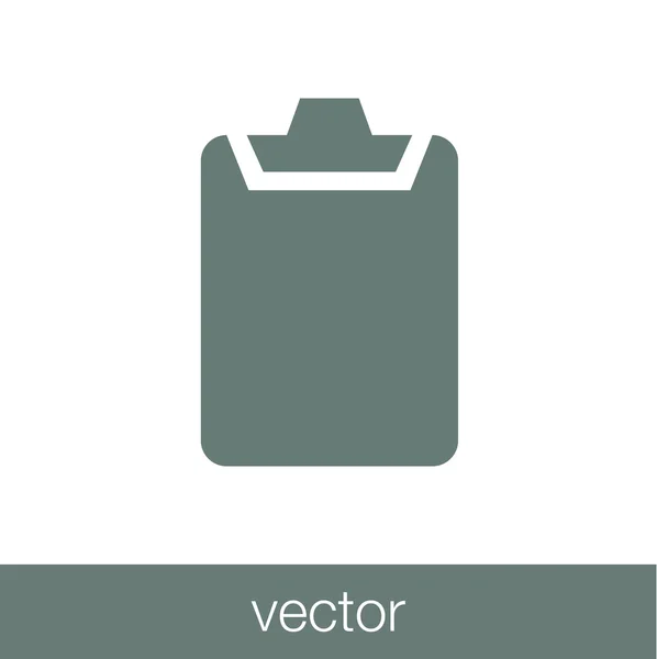 Dokumen - Konsep ikon Business Document Illustration dalam bentuk flat - Stok Vektor