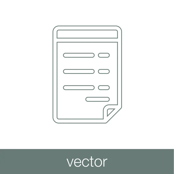 Dokument - Business dokument Illustration ikon konceptet i lägenhet — Stock vektor