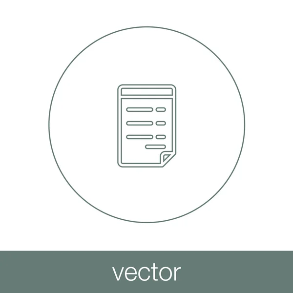 Dokument - Business dokument Illustration ikon konceptet i lägenhet — Stock vektor