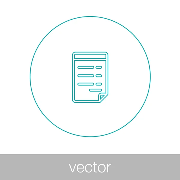 Documenten - Business Document illustratie pictogram concept in flat — Stockvector