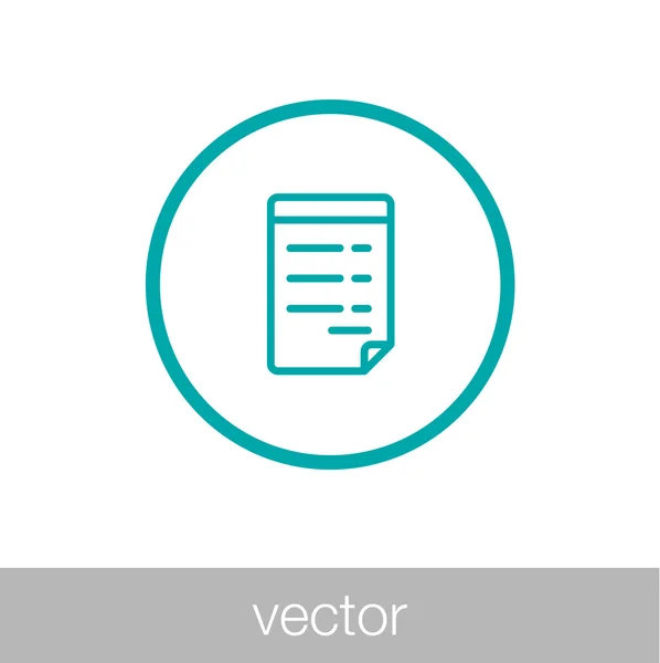Documentos - Documento de negocios Concepto de icono de ilustración en plano — Vector de stock