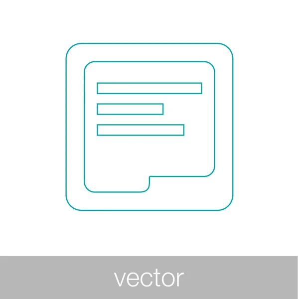 Dokumente - Geschäftsdokument Illustration Icon-Konzept in flach — Stockvektor