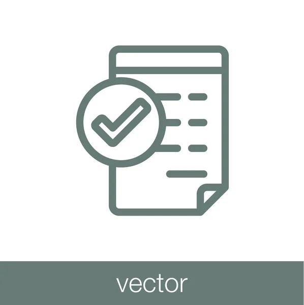 Checkliste clipboard - button - checkliste clipboard - stock illus — Stockvektor
