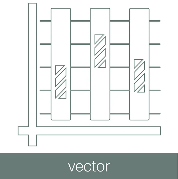 Wachstum - Cashflow-Plan-Konzept-Symbol. Aktienillustration Grafik w — Stockvektor