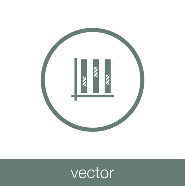 Wachstum - Cashflow-Plan-Konzept-Symbol. Aktienillustration Grafik w — Stockvektor