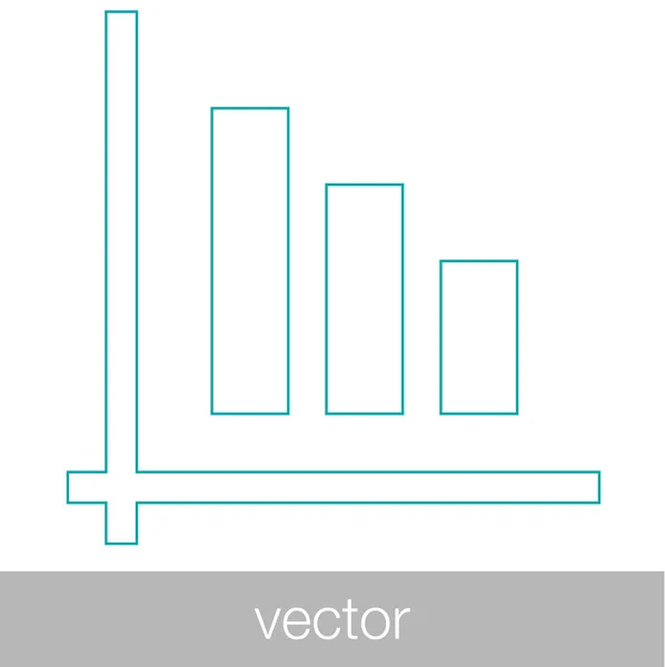 Croissance - icône du concept de plan de trésorerie. Graphique d'illustration du stock w — Image vectorielle