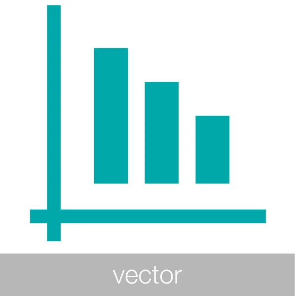 Crescimento - ícone do conceito de plano de fluxo de caixa. Gráfico de ilustração de stock w — Vetor de Stock