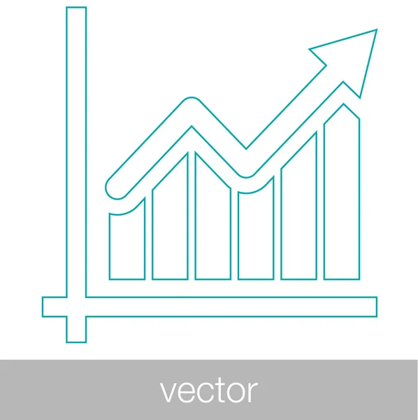 Crecimiento - icono de concepto de plan de flujo de efectivo. Stock Gráfico de ilustración w — Archivo Imágenes Vectoriales