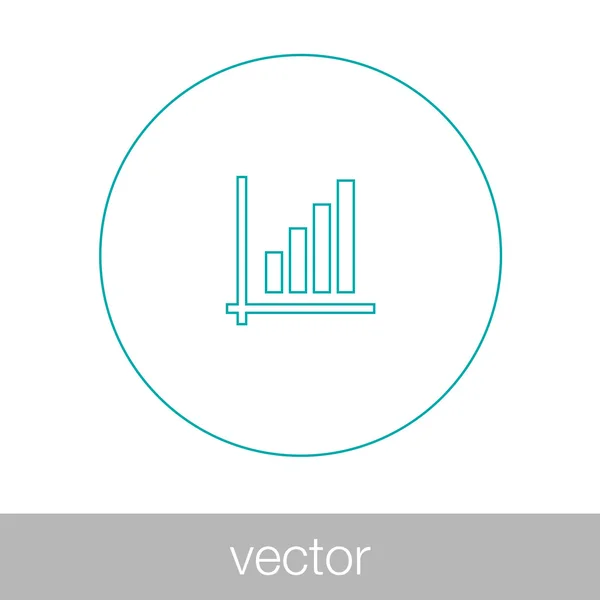 Croissance - icône du concept de plan de trésorerie. Graphique d'illustration du stock w — Image vectorielle