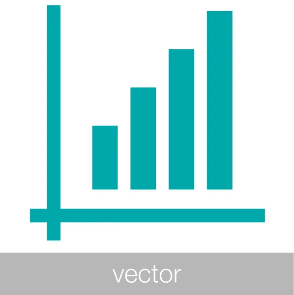 Croissance - icône du concept de plan de trésorerie. Graphique d'illustration du stock w — Image vectorielle