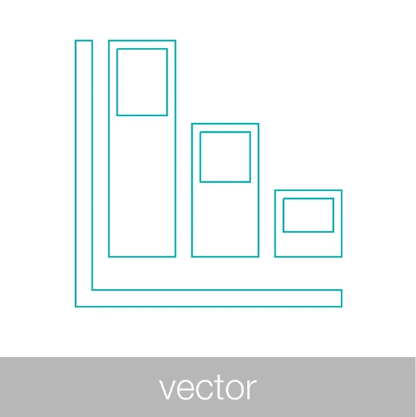 Crecimiento - icono de concepto de plan de flujo de efectivo. Stock Gráfico de ilustración w — Vector de stock