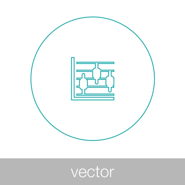 Növekedés - cash-flow terv fogalom ikonra. Stock illusztráció-grafikon w — Stock Vector