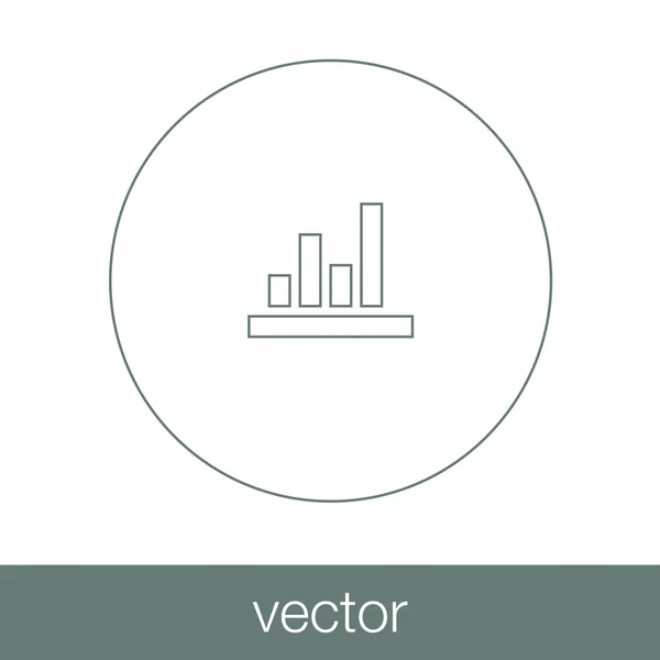 Groei - cashflow plan concept pictogram. Voorraad illustratie grafiek w — Stockvector