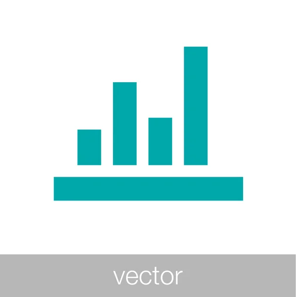 Croissance - icône du concept de plan de trésorerie. Graphique d'illustration du stock w — Image vectorielle