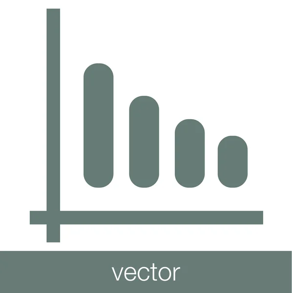 Croissance - icône du concept de plan de trésorerie. Graphique d'illustration du stock w — Image vectorielle