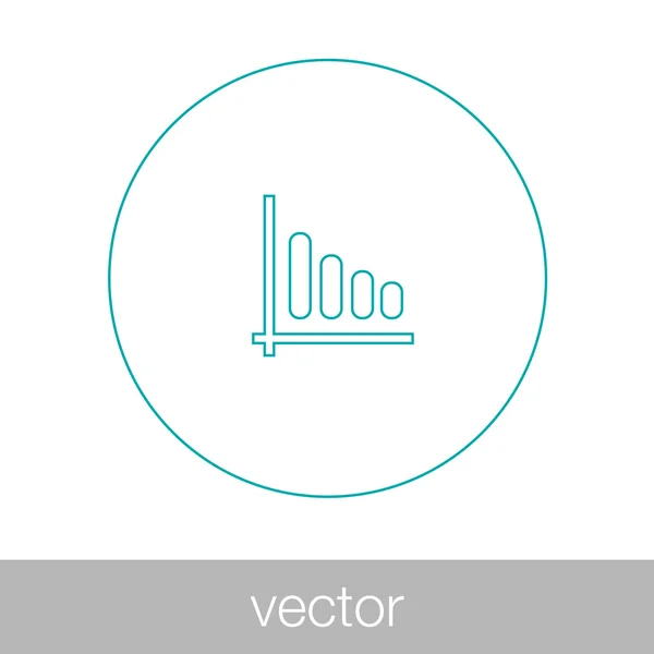 Croissance - icône du concept de plan de trésorerie. Graphique d'illustration du stock w — Image vectorielle