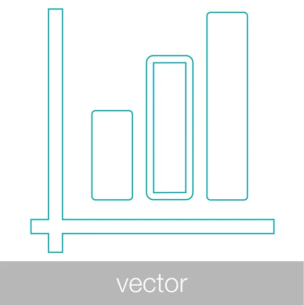 Crecimiento - icono de concepto de plan de flujo de efectivo. Stock Gráfico de ilustración w — Vector de stock