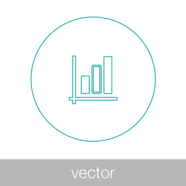 Növekedés - cash-flow terv fogalom ikonra. Stock illusztráció-grafikon w — Stock Vector