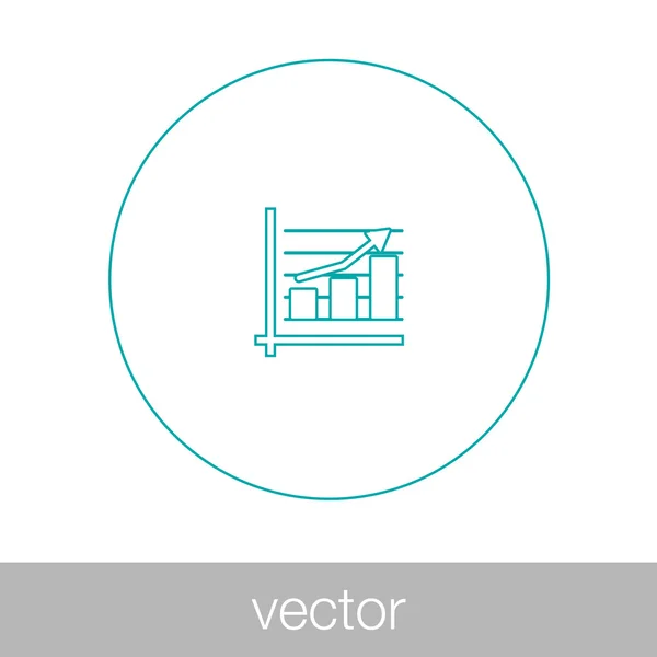 Wachstum - Cashflow-Plan-Konzept-Symbol. Aktienillustration Grafik w — Stockvektor