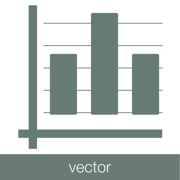 Crescimento - ícone do conceito de plano de fluxo de caixa. Gráfico de ilustração de stock w — Vetor de Stock