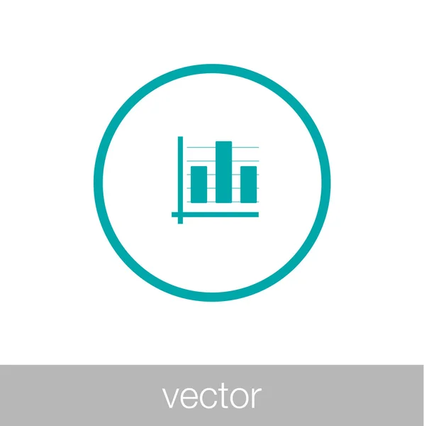 Crescimento - ícone do conceito de plano de fluxo de caixa. Gráfico de ilustração de stock w —  Vetores de Stock