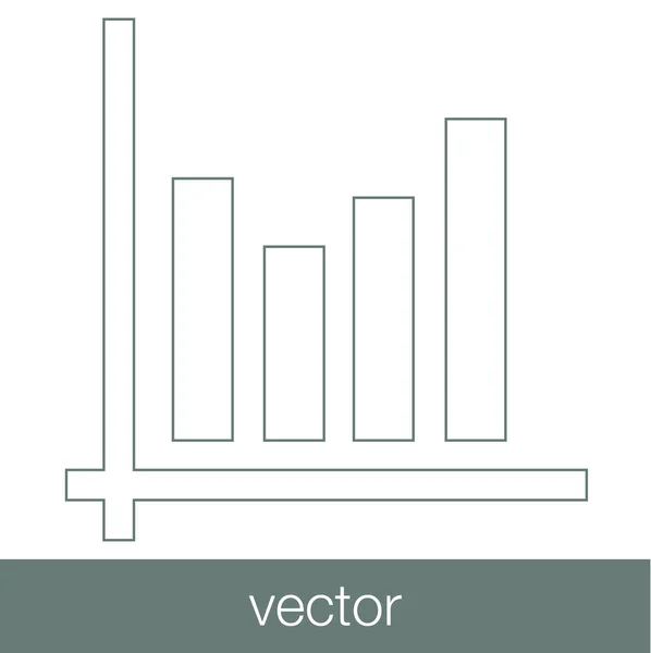 Crescita icona del concetto di piano di cash flow. Illustrazione delle scorte grafico w — Vettoriale Stock