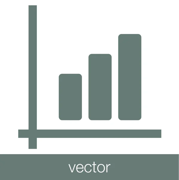 Croissance - icône du concept de plan de trésorerie. Graphique d'illustration du stock w — Image vectorielle