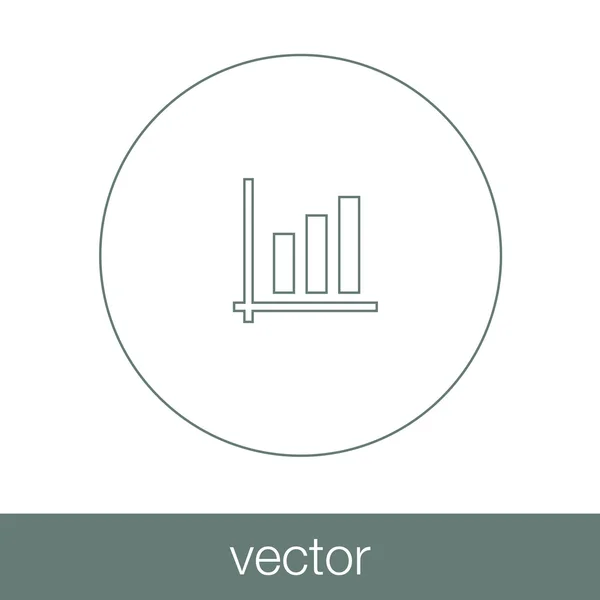 Crescimento - ícone do conceito de plano de fluxo de caixa. Gráfico de ilustração de stock w — Vetor de Stock