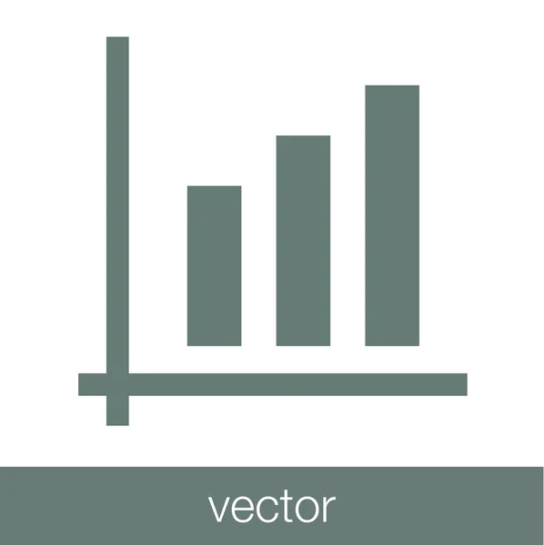 Crecimiento - icono de concepto de plan de flujo de efectivo. Stock Gráfico de ilustración w — Vector de stock