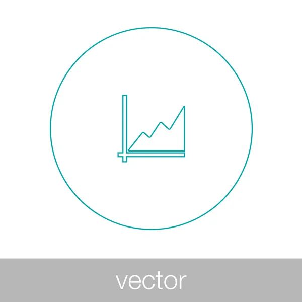 Növekedés - cash-flow terv fogalom ikonra. Stock illusztráció-grafikon w — Stock Vector