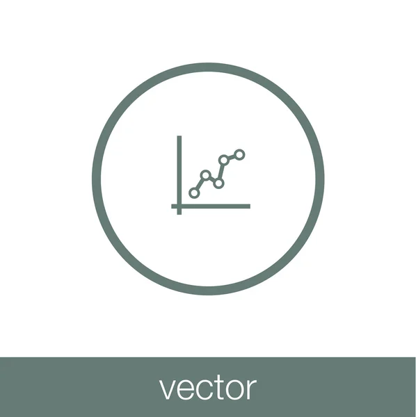 Wachstum - Cashflow-Plan-Konzept-Symbol. Aktienillustration Grafik w — Stockvektor