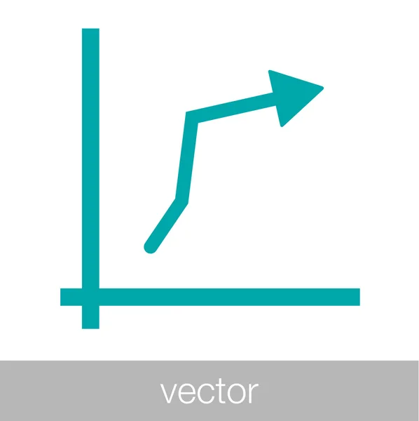 增长-现金流量计划概念图标。股票图图 w — 图库矢量图片