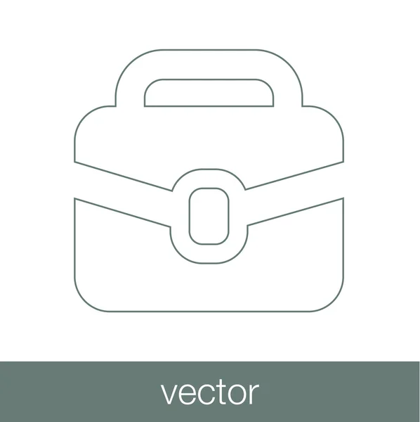 Briefcase icon, vector illustration. Flat design style icon — Stock Vector